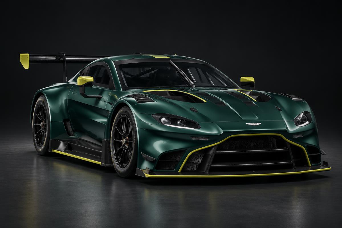 Illustrative render of the Aston Martin Vantage AMR GT3 EVO