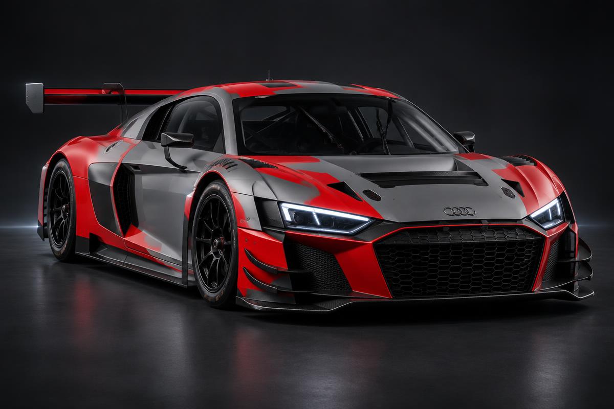 Illustrative render of the Audi R8 LMS GT3 evo II