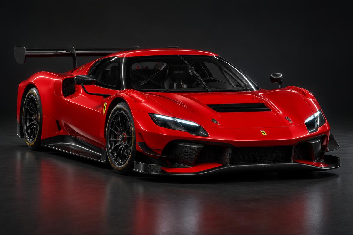Illustrative render of the Ferrari 296 GT3