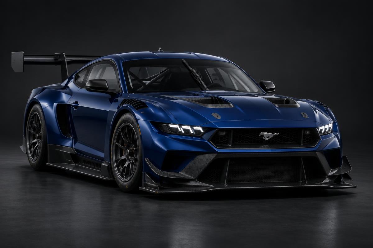 Illustrative render of the Ford Mustang GT3 (S650)