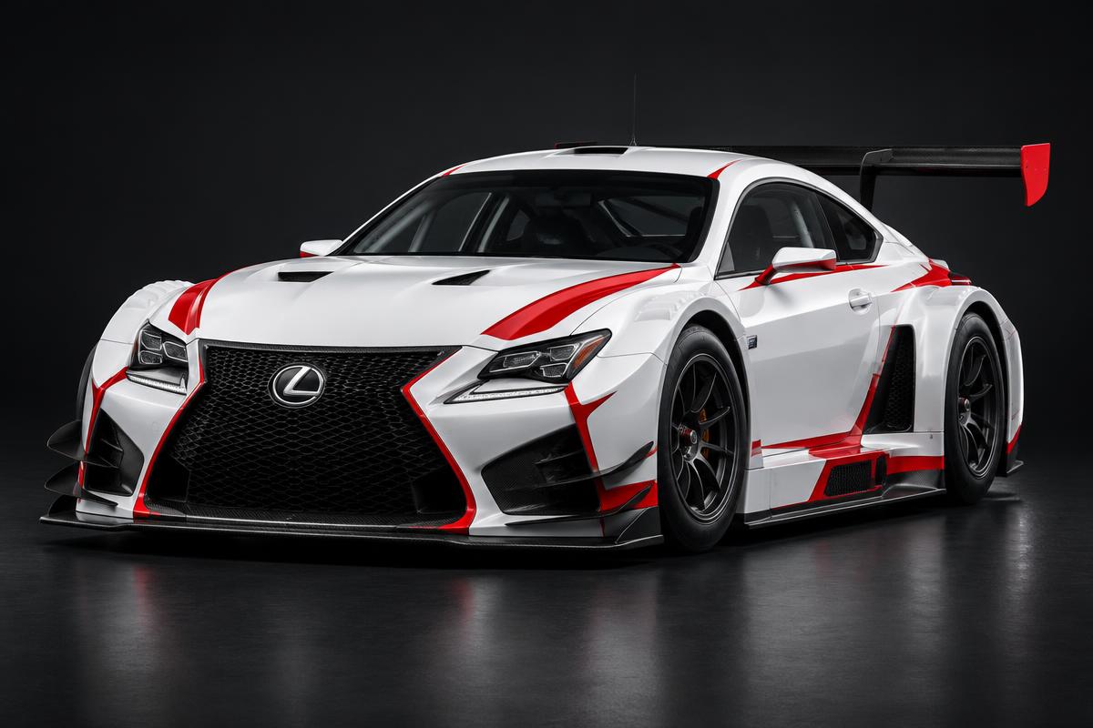 Illustrative render of the Lexus RC F GT3