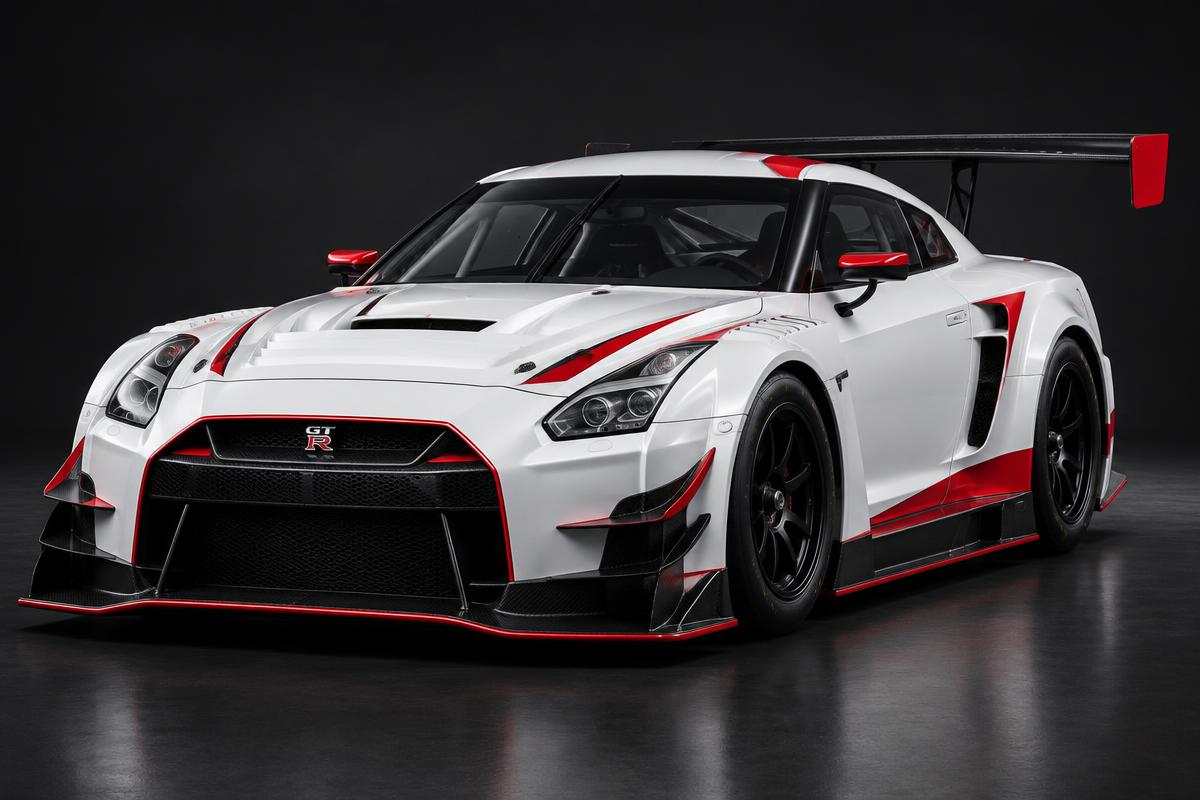 Illustrative render of the Nissan GT-R Nismo GT3 (R35)
